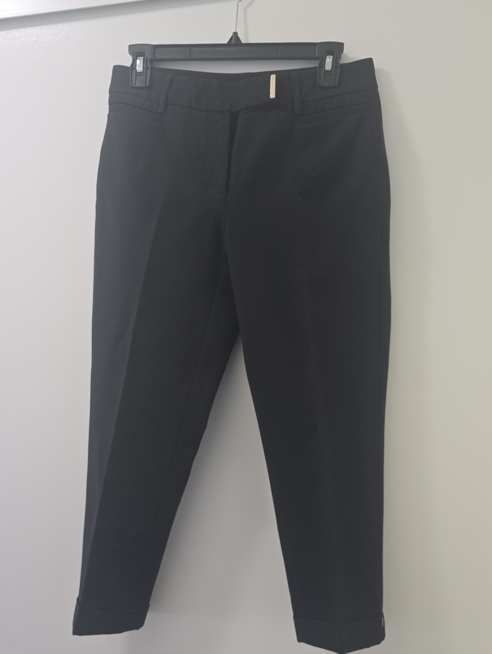 White House Black Market Black Cropped Dress Pants
